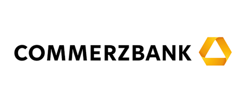 Logo Commerzbank – Bankpartner von Bancrowd GmbH